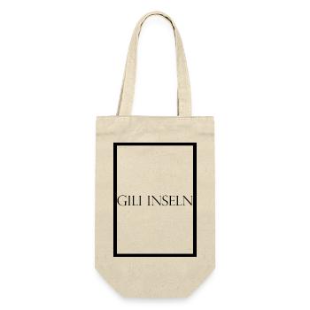 Gili Inseln, schlichter Statement Schriftzug - Geschenkbeutel für Flaschen - Natur - Vorne