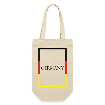 Germany Germany Statement Lettering with Flag - Gift Bag for Bottles - nature - Front