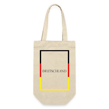 Germany Germany Statement Lettering with Flag - Gift Bag for Bottles - nature - Front
