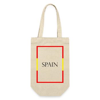 Spain Spain Statement Lettering with Flag - Gift Bag for Bottles - nature - Front