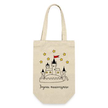 HAPPY BIRTHDAY. HAPPY BIRTHDAY. ANNIVERSARY. - Gift Bag for Bottles - nature - Front