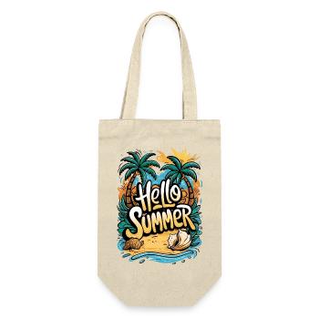 Tropical Summer Beach Design - Gift Bag for Bottles - nature - Front