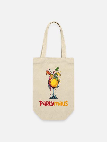 Fruchtige Cocktail Illustration - Geschenkbeutel für Flaschen - Natur