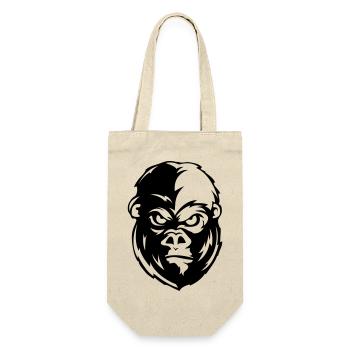Gorilla Face Animal - Gift Bag for Bottles - nature - Front
