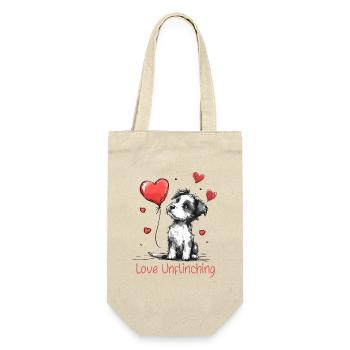 L’amour inébranlable | Une citation d’amour pour les chiens - Sac à bouteille - nature - Devant
