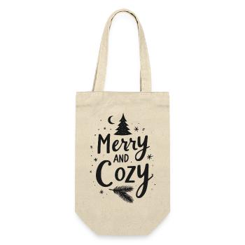 Merry and Cozy - Gift Bag for Bottles - nature - Front