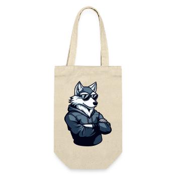 Wolf Cool - Gift Bag for Bottles - nature - Front