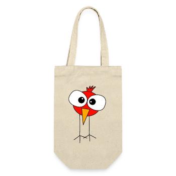 Angry bird - Geschenkbeutel für Flaschen - Natur - Vorne
