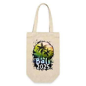 Bali 2025 Urlaub Palmen - Geschenkbeutel für Flaschen - Natur - Vorne
