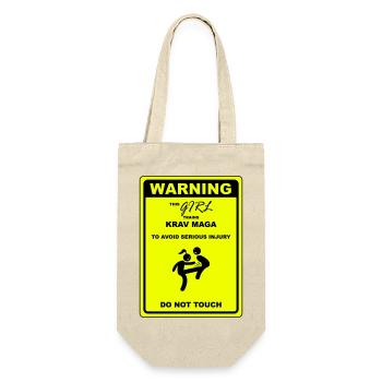Avertissement! Cette fille fait du Krav Maga - Sac à bouteille - nature - Devant