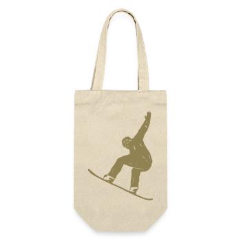 Silhouette minimaliste de snowboard Sports d’hiver - Sac à bouteille - nature - Devant