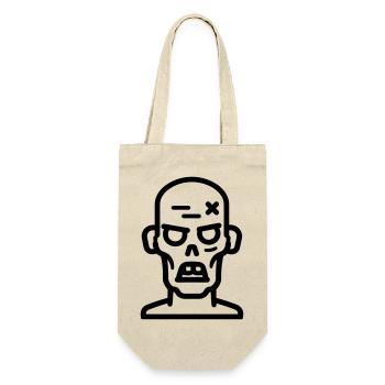 Zombie - Geschenkbeutel für Flaschen - Natur - Vorne