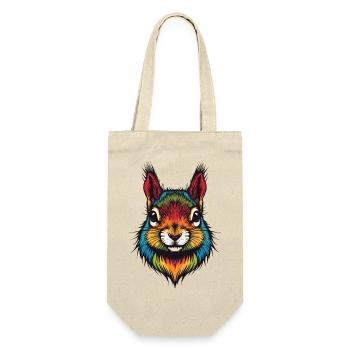 Colorful squirrel animal color explosion - Gift Bag for Bottles - nature - Front