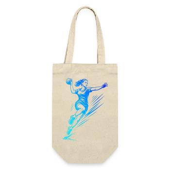 Handball Vibes für Handball fuer Frauen - Geschenkbeutel für Flaschen - Natur - Vorne