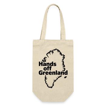Hände weg von Grönland! - Grönland / Grønland - Geschenkbeutel für Flaschen - Natur - Vorne