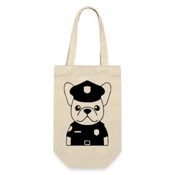 Policier Français Chien Noir - Sac à bouteille - nature - Devant