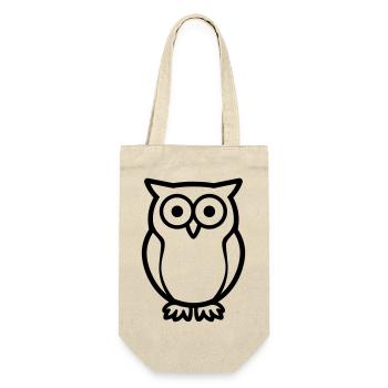 owl - Gift Bag for Bottles - nature - Front