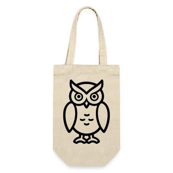 Owl - Gift Bag for Bottles - nature - Front