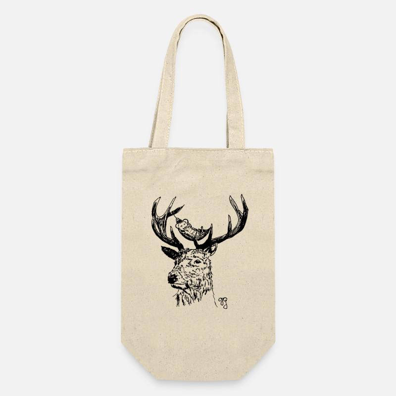 Deer and Mouse - Gift Bag for Bottles - nature