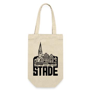 Stade Silhouette Wahrzeichen - Geschenkbeutel für Flaschen - Natur - Vorne