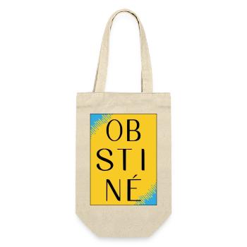 Obstiné en contraste jaune - Sac à bouteille - nature - Devant