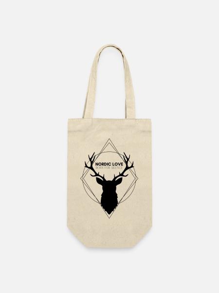 NORDIC LOVE - Born_for_Silence - Geschenkbeutel für Flaschen - Natur