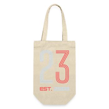 « 23 Est. 2003 » Design d’anniversaire - Sac à bouteille - nature - Devant