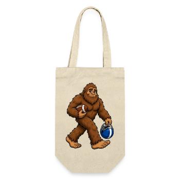 Fußball Bigfoot Sasquatch Lustiger Bigfoot Fußball - Geschenkbeutel für Flaschen - Natur - Vorne