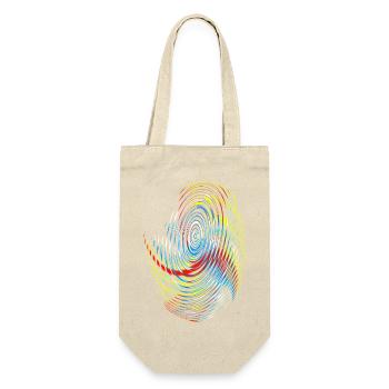 Motif de néon en spirale arc-en-ciel - Sac à bouteille - nature - Devant