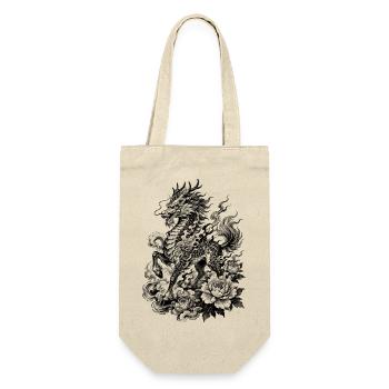 Kirin japonais dans le style de tatouage Irezumi - Sac à bouteille - nature - Devant