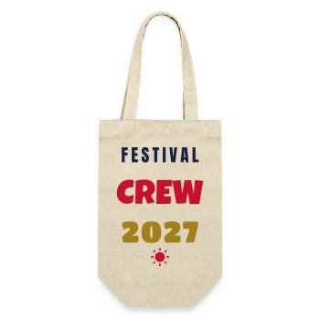 Festival Crew 2027 Squad Gruppe Outfit - Geschenkbeutel für Flaschen - Natur - Vorne