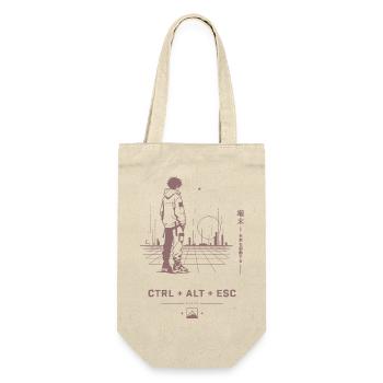 Ctrl Alt Esc: Retro City Walk - Geschenkbeutel für Flaschen - Natur - Vorne