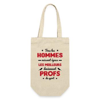 Les meilleurs hommes deviennent profs de sport - Sac à bouteille - nature - Devant