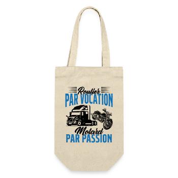 Routier Par Vocation Motard Par Passion Humour - Sac à bouteille - nature - Devant