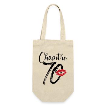 Chapitre 70 Ans Anniversaire Humour Cadeau - Sac à bouteille - nature - Devant
