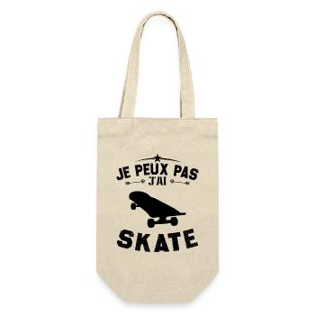 Je Peux Pas J'ai Skate - Sac à bouteille - nature - Devant