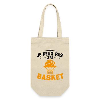 Je Peux Pas J'ai Basket Cadeau Joueur De Basket - Sac à bouteille - nature - Devant