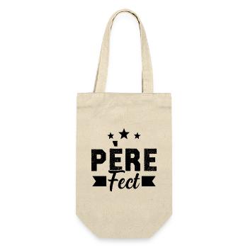 Père-Fect Fête Des Pères Humour Cadeau Papa - Sac à bouteille - nature - Devant