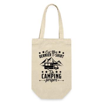 Mon Dernier T-shirt de Camping Cadeau - Sac à bouteille - nature - Devant