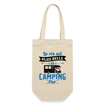 La vie est plus belle en Camping-car humour cadeau - Sac à bouteille - nature - Devant