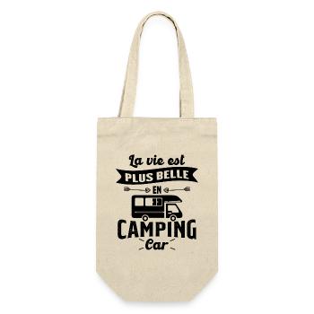 La vie est plus belle en Camping-car humour cadeau - Sac à bouteille - nature - Devant