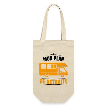 Mon Plan de Retraite Camping Car Humour Cadeau - Sac à bouteille - nature - Devant