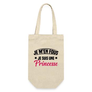 je m'en fou je suis une princesse - Sac à bouteille - nature - Devant