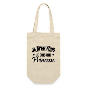 je m'en fou je suis une princesse - Sac à bouteille - nature - Devant