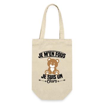 Je M'en Fous Je Suis Un Ours - Sac à bouteille - nature - Devant