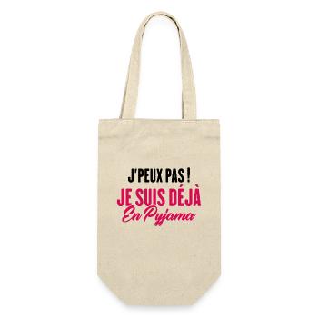 J'peux pas Je suis déjà en Pyjama - Sac à bouteille - nature - Devant