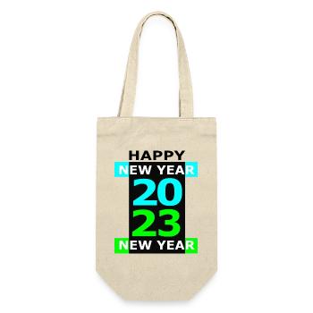 Happy New Year 2023 (2) - Gift Bag for Bottles - nature - Front