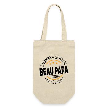Beau-papa L'homme Le Mythe La Légende Cadeau - Sac à bouteille - nature - Devant