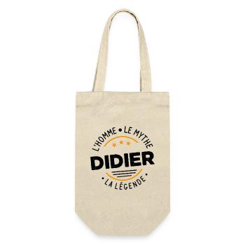 Didier L'Homme Le Mythe La Légende Cadeau Humour - Sac à bouteille - nature - Devant