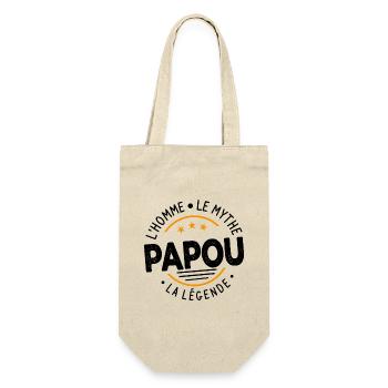 Grand-Père Papou l'Homme le Mythe la Légende - Sac à bouteille - nature - Devant